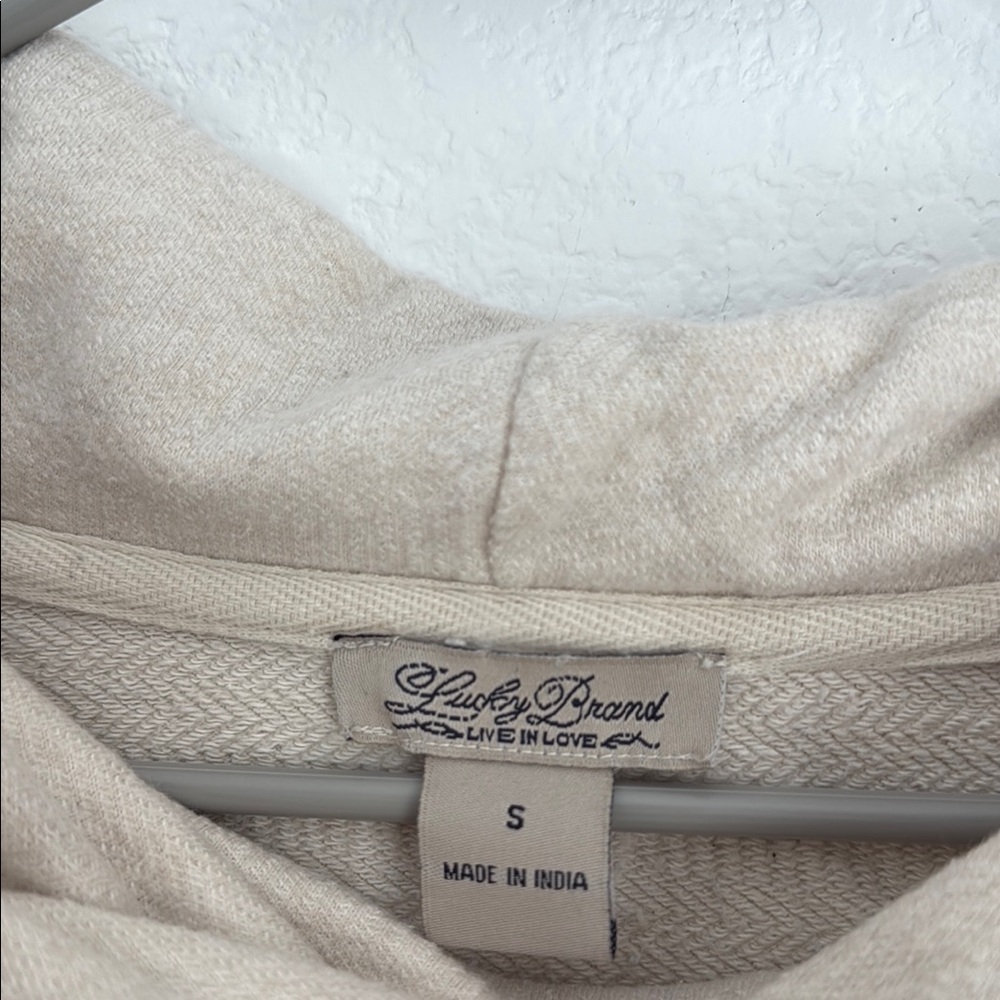 Lucky Brand Cream and Black Cowl Neck Sweater - Picture 2 of 7